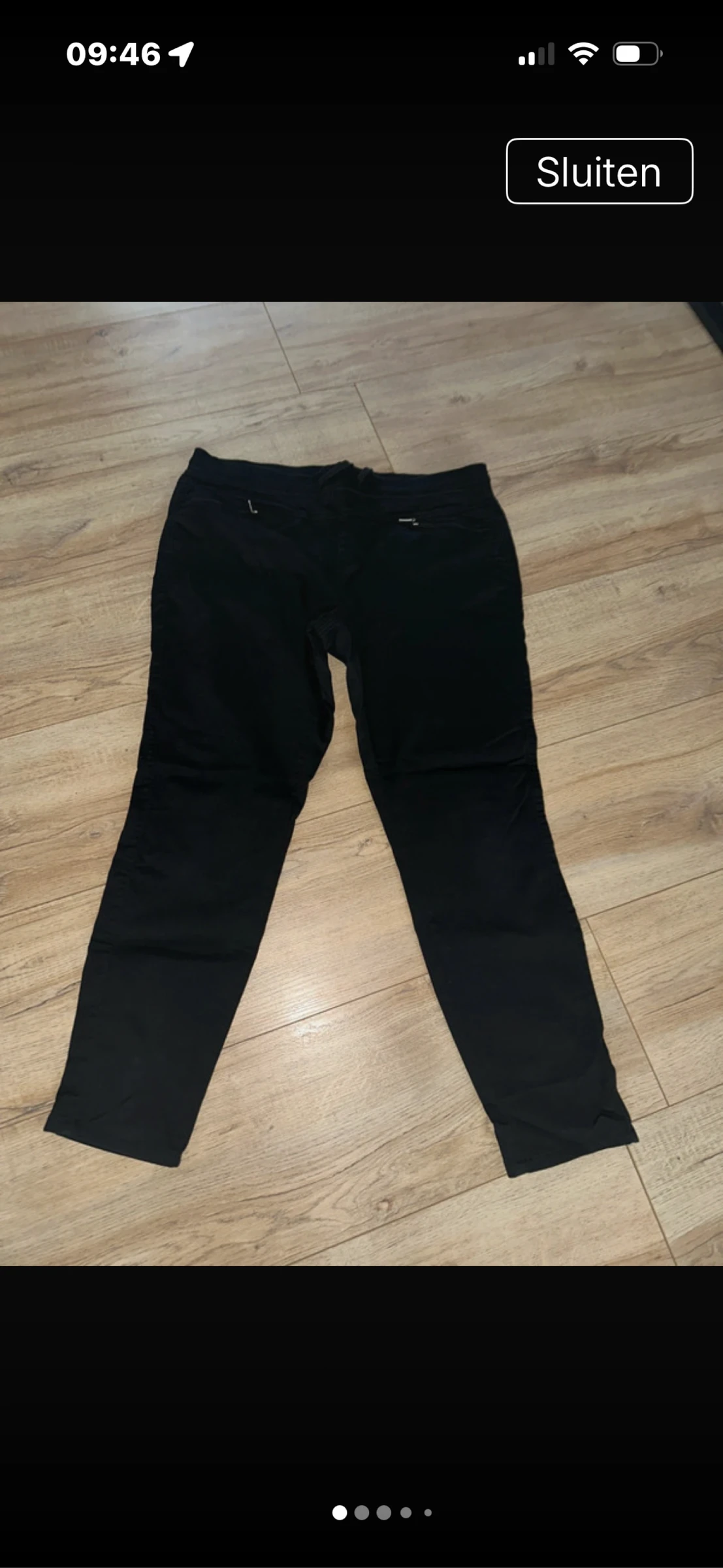 Red button broek 